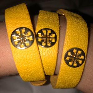 Tory Burch Yellow Snap Bracelet